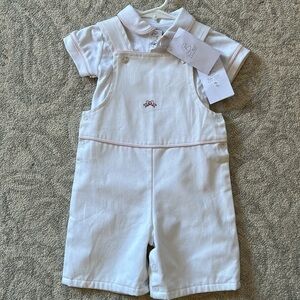 White Cotton Romper Size 12-18 months
